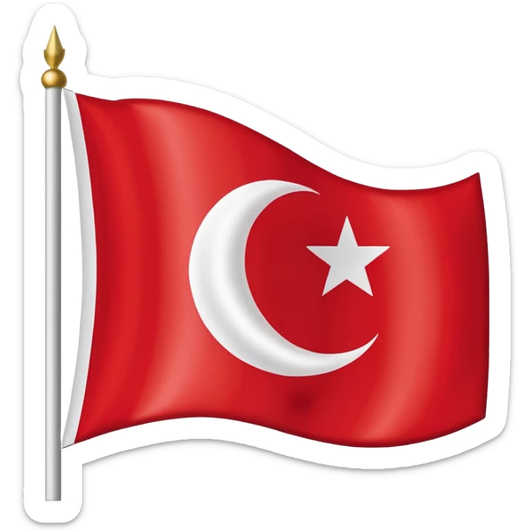 North Cyprus flag sticker