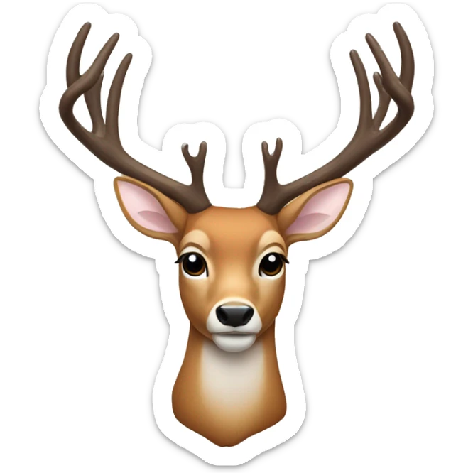 Deer sticker