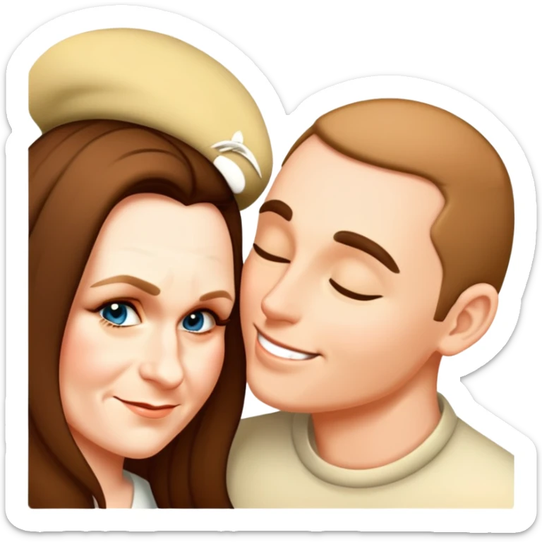 Kissing  sticker