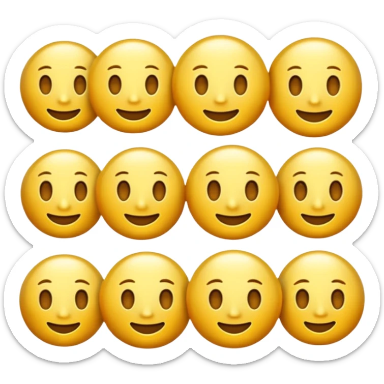 create a golden gold emoji  the most attractive any one or all of them ill choose it should be fully golden sticker