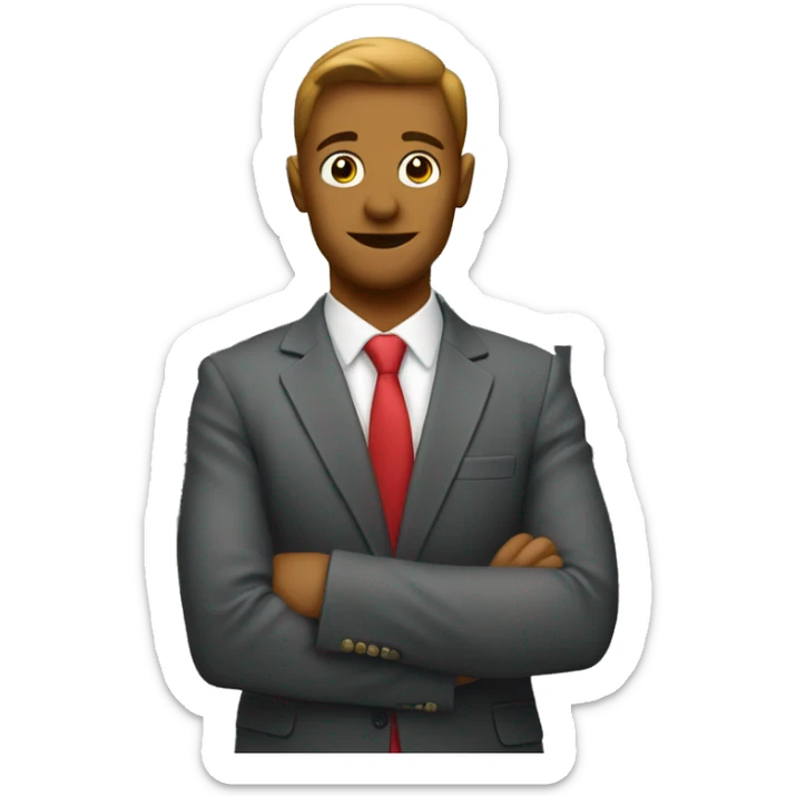 Real estate agent in front of a house with for sale sign  sticker