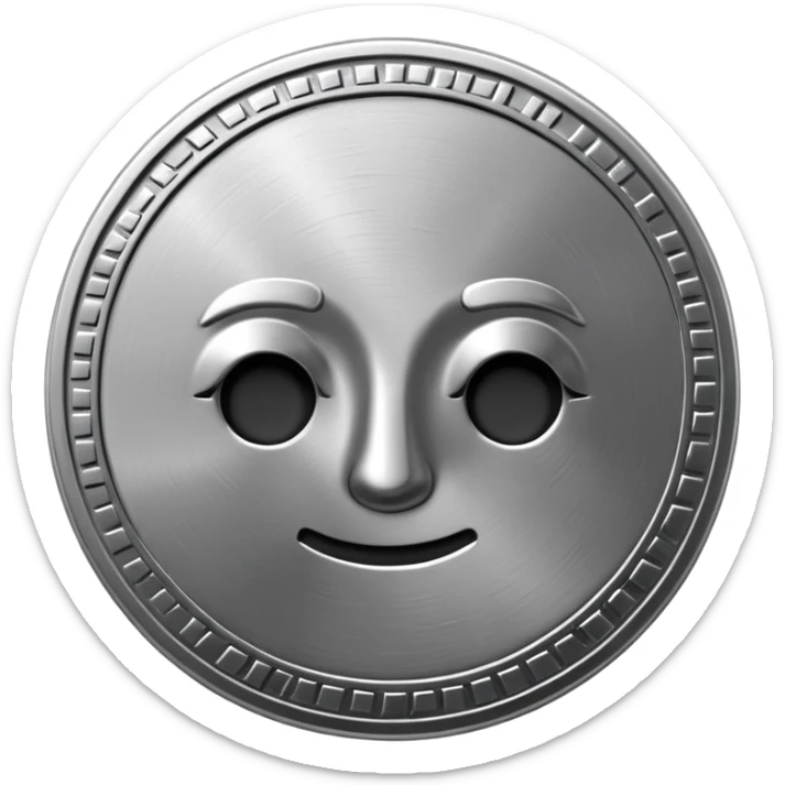 Make me a coin emoji, this coind is all cold, has KB on both side of the coin sticker