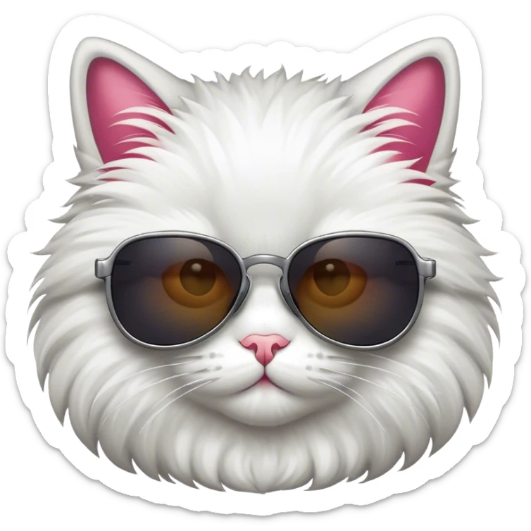Cat with sunglasses sticker
