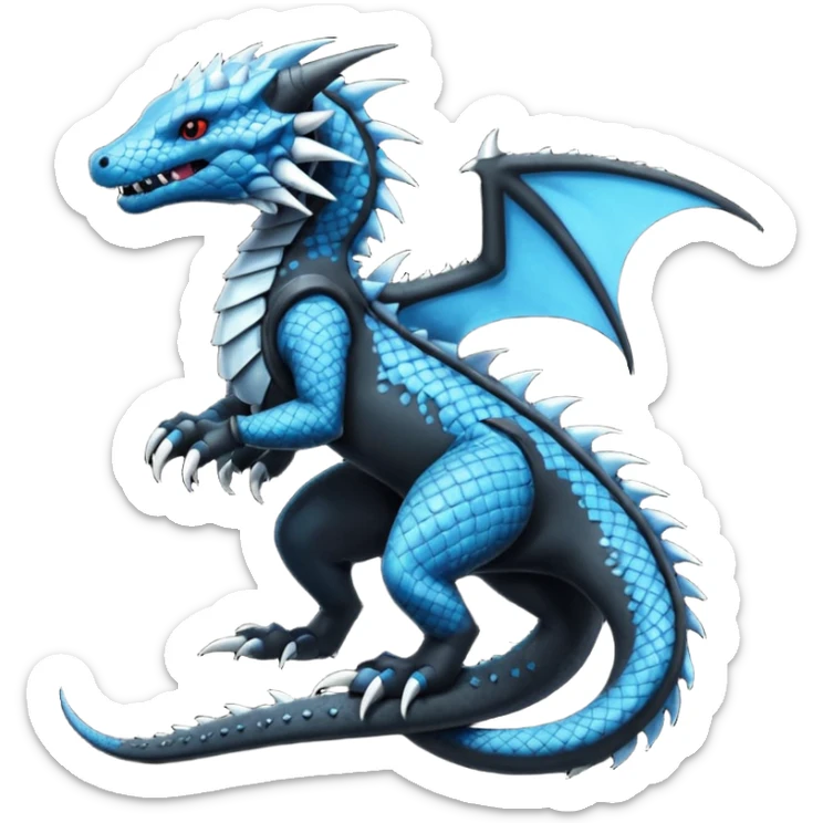 Punk’ish Edgy Badass Dark Gothic Salandit-Aurorus-Amaura-Hybrid-Creature sticker