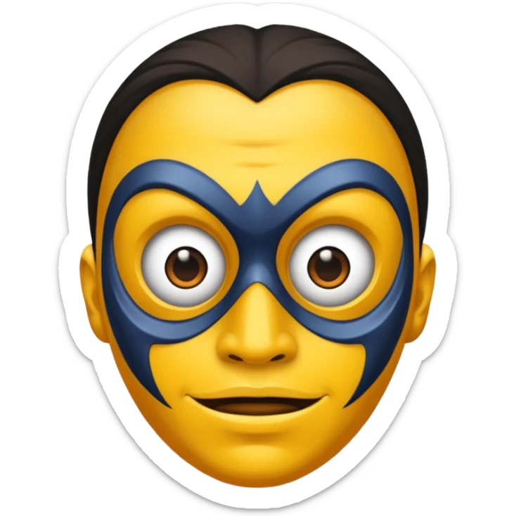 a máscara está muito feia, não está fiel ao personagem  sticker