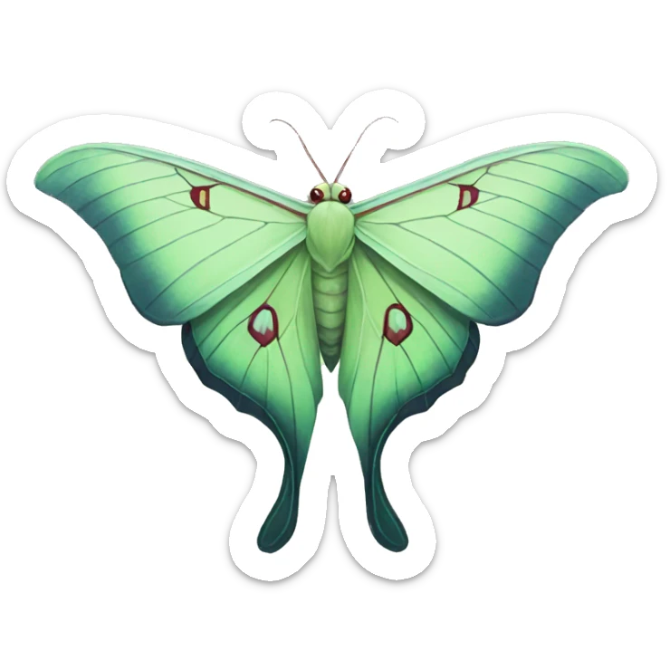 Luna Moth sticker