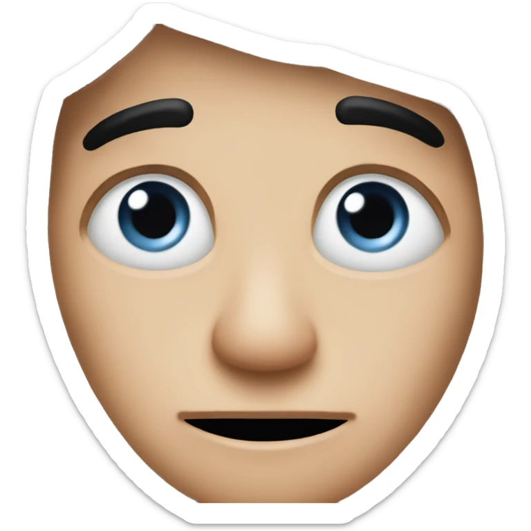 Rolling eyes sticker