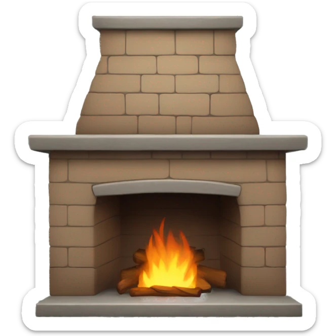 fireplace sticker
