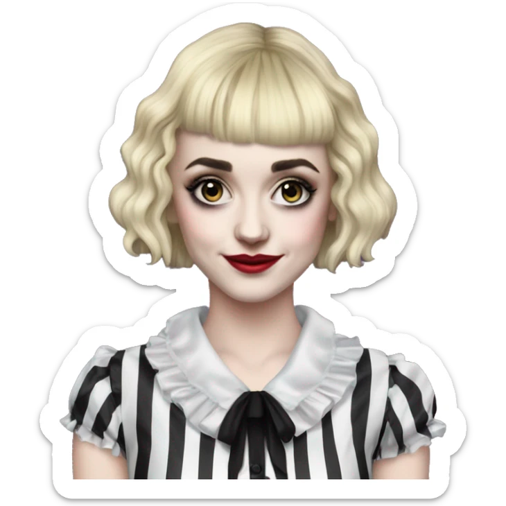 Sophia Anne Caruso is an American actress and singer best known for originating the role of Lydia Deetz in the Broadway musical Beetlejuice,  sticker