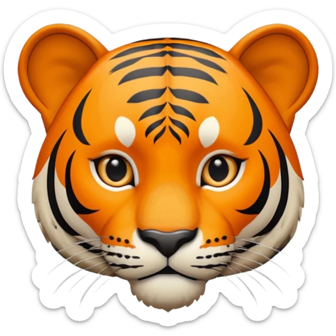 Quiero un tigre mezclado con la bandera cubana. Porque no apodan el tiger y soy de cuba sticker