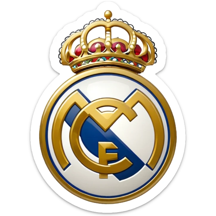 I want an emoji of real madrid logo of football and it should look realistic sticker
