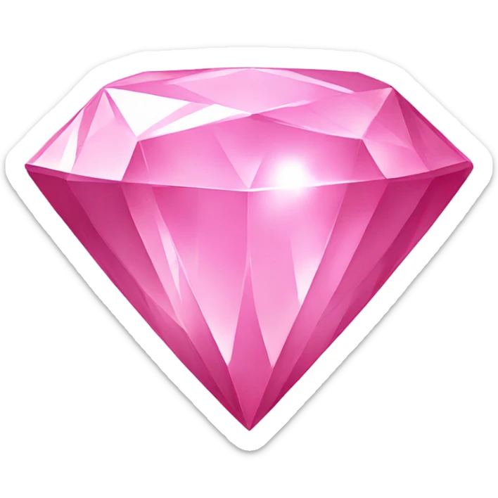 Pink diamond sticker
