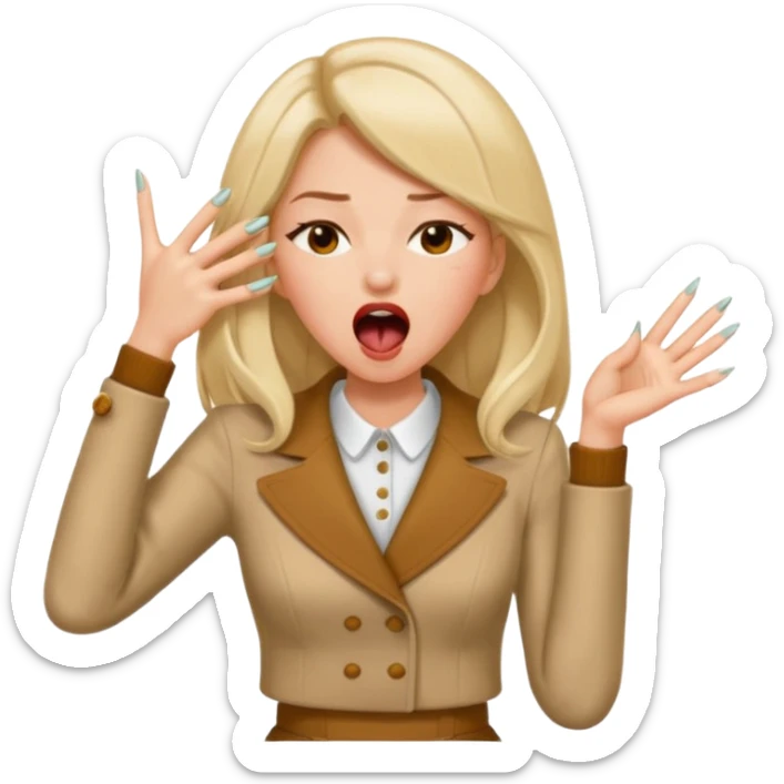 Slay girl emoji💅🥱böyle yap kızı yapma sticker