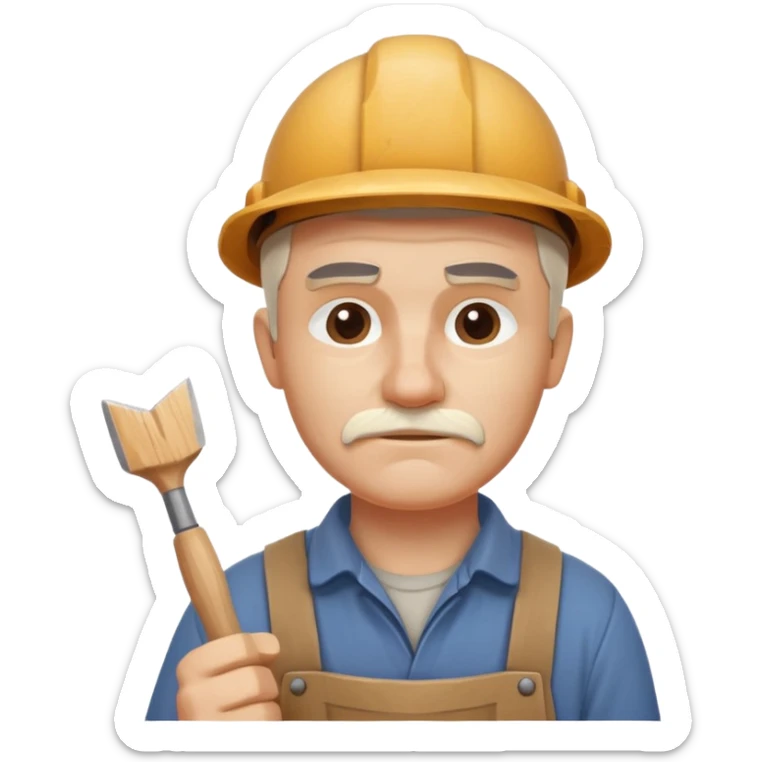 wood carving carpenter portrait, head and shoulders only, carving wooden figure with chisel, wood shavings visible, focused craftsman expression, artisan workshop vibe, 3D cartoon style, mobile game icon style, clean background, no text, no watermark
 sticker