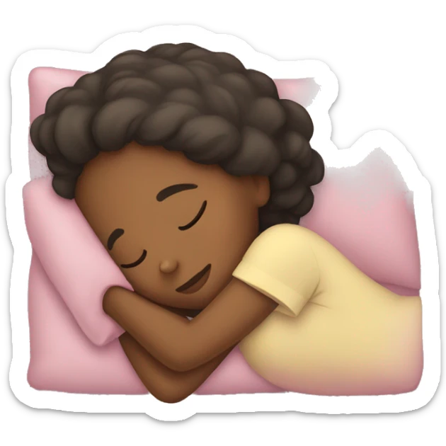 Girl sleeping sticker