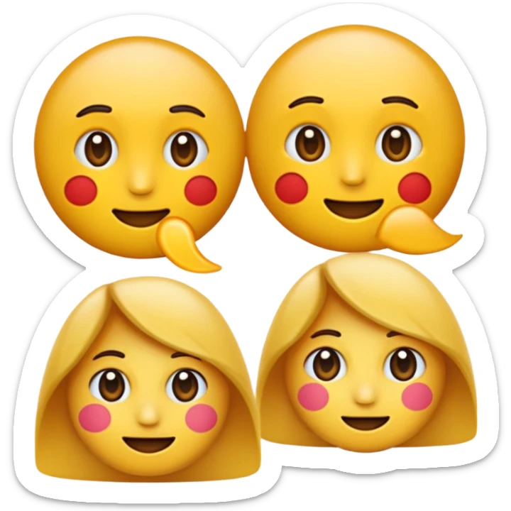 😂😮 mische die zwei emojis (von apple) so das bis auf dem mund alles so ist wie beim ersten und der mund ist wie der zweite, es sollen genau die selben gelben emojis sein keine menschen sticker