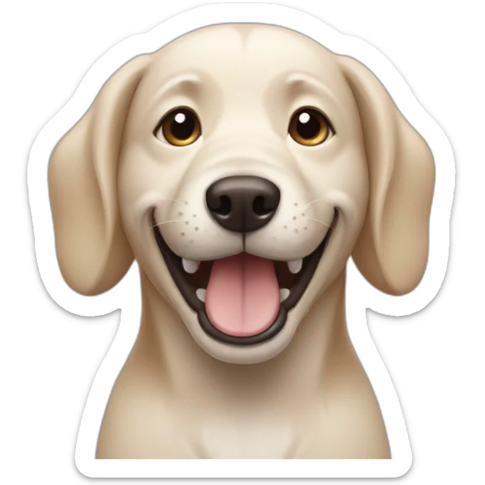 dog happy sticker