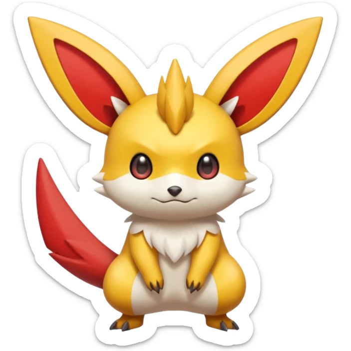 Victini-Pichu-Raichu-Zangoose-Fakémon-hybrid-creature (full body)  sticker