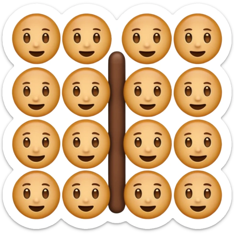 brown emojis sticker