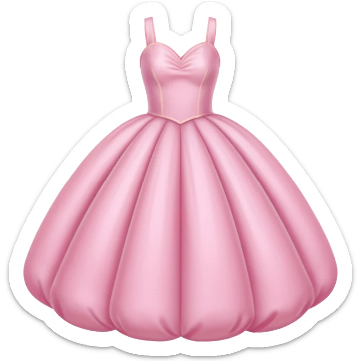 The bubble dress is typically a voluminous ball gown, designed to make Glinda look like she’s literally floating in a bubble. It features:  Pale pink or shimmering white-blue hues (in Ariana Grande’s movie version, it’s a soft, cotton-candy pink). sticker