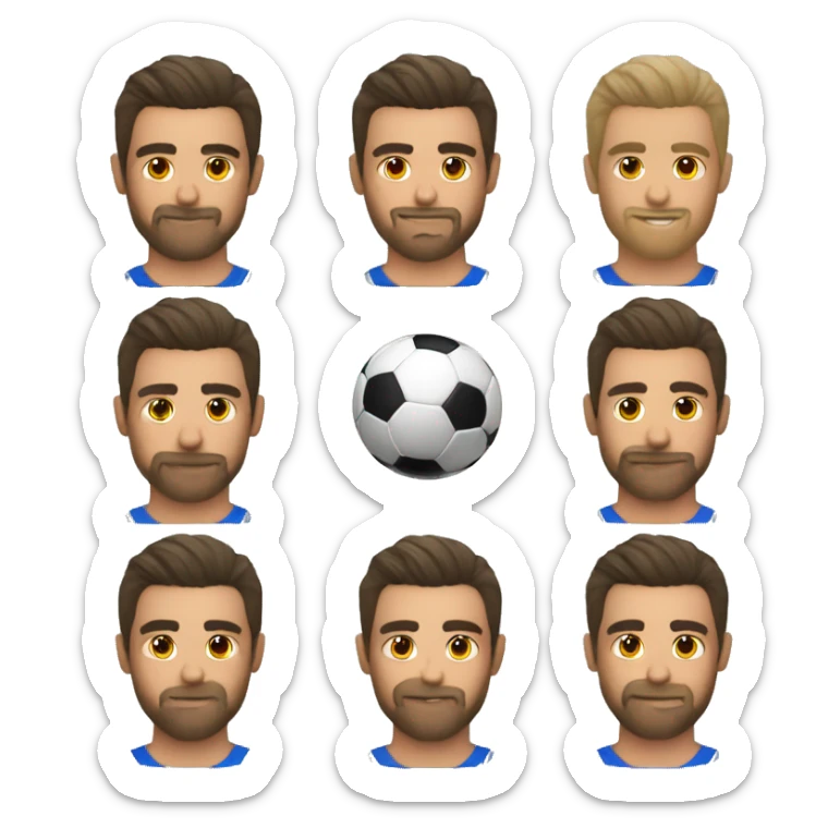 Toma mi foto de perfil y crea emojis sobre soccer sticker