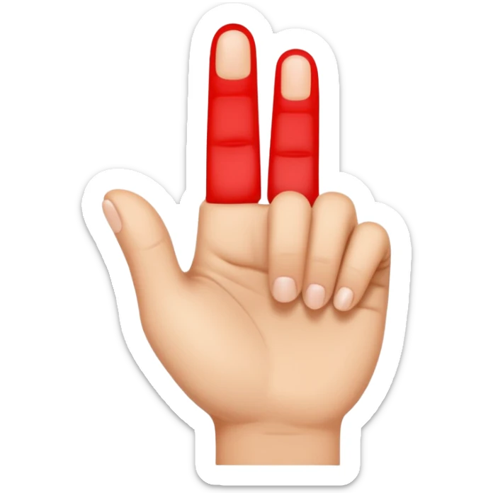 I want an emoji that looks like 🤌🏻👌🏻🤏🏻but i want that the the middle vinger touches the tumb and the other vingers dont. sticker