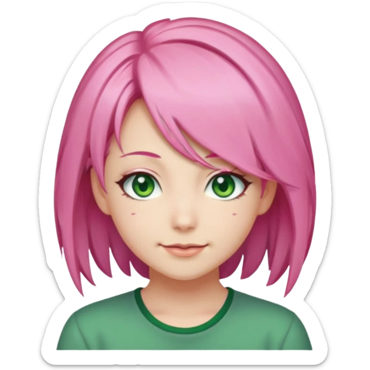 Mitsuri Kanroji, ultra détaillé, sourire narquois, mitsuri Kanroji hairstyle  sticker