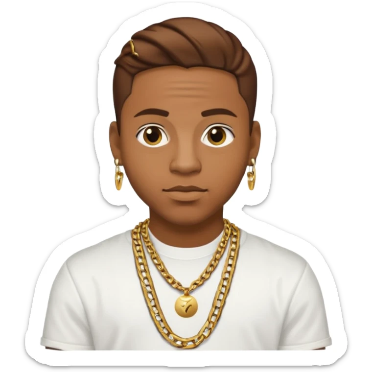 Jerome "Romeo" Jones of IMx, male rapper with brown hair sticker