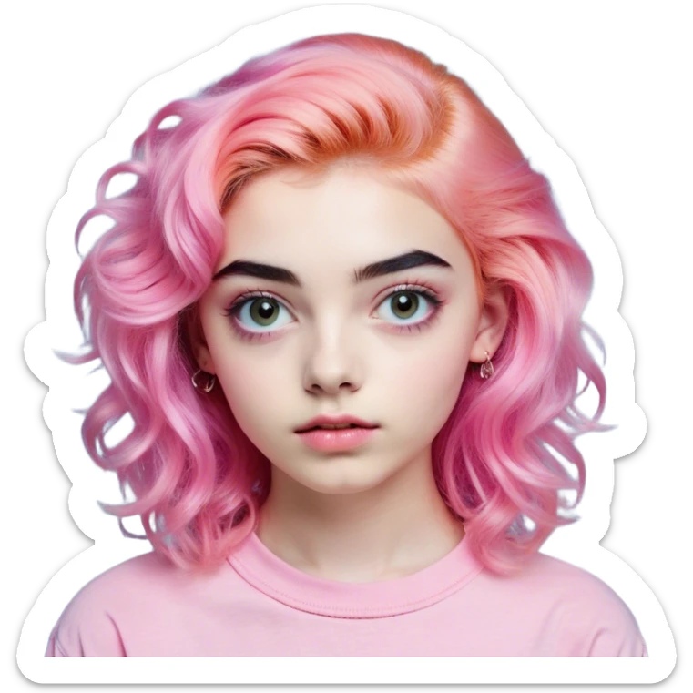 Edad: Entre 18 y 26 años.
Rostro: Juvenil, con rasgos suaves y expresivos.
Cabello: Varía según tendencias; puede ser teñido con colores vibrantes (rosa, azul, verde) o con estilos como mullets modernos, cortes en capas, o cabello rizado natural.
Ojos: Grandes y expresivos, con cejas gruesas y bien definidas (inspiradas en tendencias de belleza actuales).
Ropa: Sudadera oversized, crop top, o ropa con estética Y2K, techwear o vintage.
Accesorios: Aretes pequeños, piercings en la nariz o ceja, gafas estilo retro o cyberpunk, auriculares grandes o earbuds inalámbricos.
Expresión facial: Puede variar entre una mirada relajada y despreocupada, un gesto sarcástico o una expresión de "meh".
Extras: Tal vez con un celular en la mano, una bebida tipo café helado, o gestos icónicos de selfies y TikTok. sticker