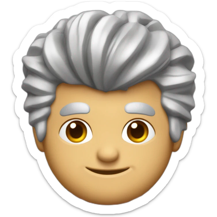 fred willard old skinny spiked hair red plaid shirt with suspenders (portrait,-front-facing,-apple-ios-17-style) sticker