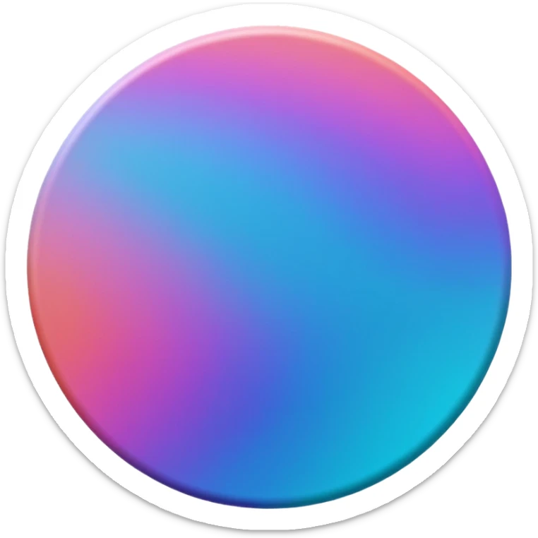 
coin color in in gradient of turquoise, blue, pink, purple, and coral metal texture
Rotate coin 90 degree  3d effect sticker