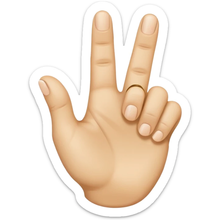 YVL emoji not to realistic make it look like an emoji hand Common Hand Position: The gesture often involves holding up the index finger and thumb to create an "L" shape, while the other fingers are curled down. make it look like an emoji sticker