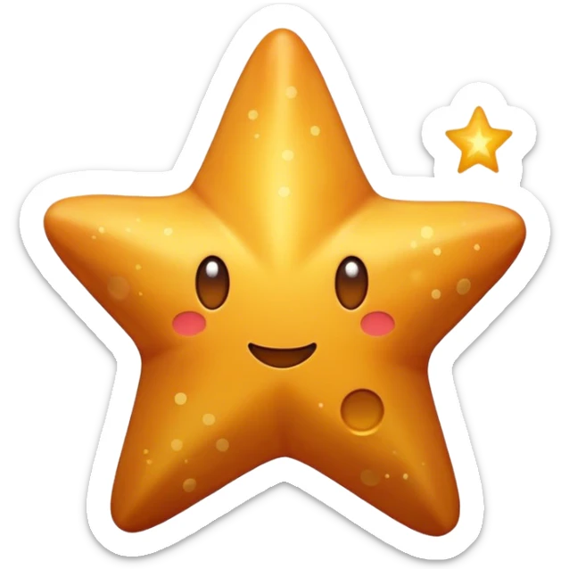 Ochre Star sticker