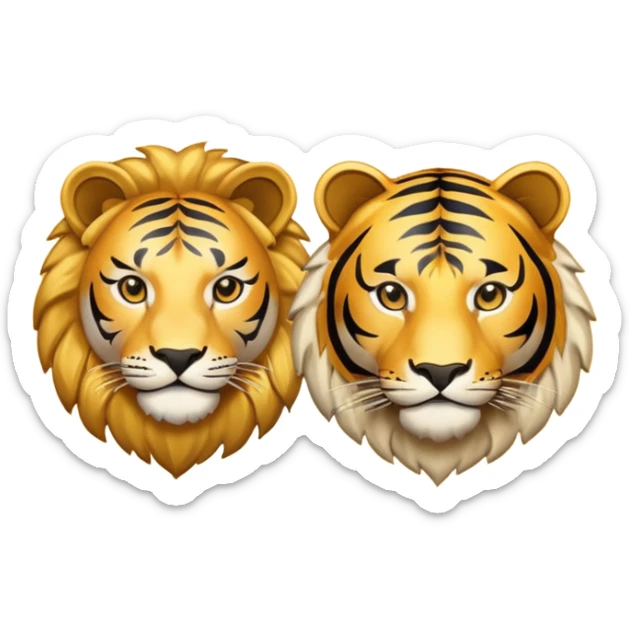 Un mundo al centro con un león a su lado izquierdo y un tigre al lado derecho y en el medio escrito "TEAM UNIVERSAL" sticker