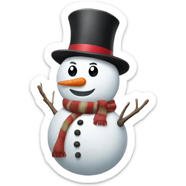 Snowman sticker
