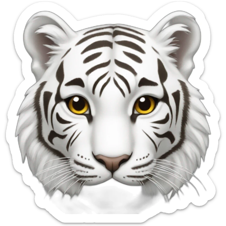 White tiger sticker