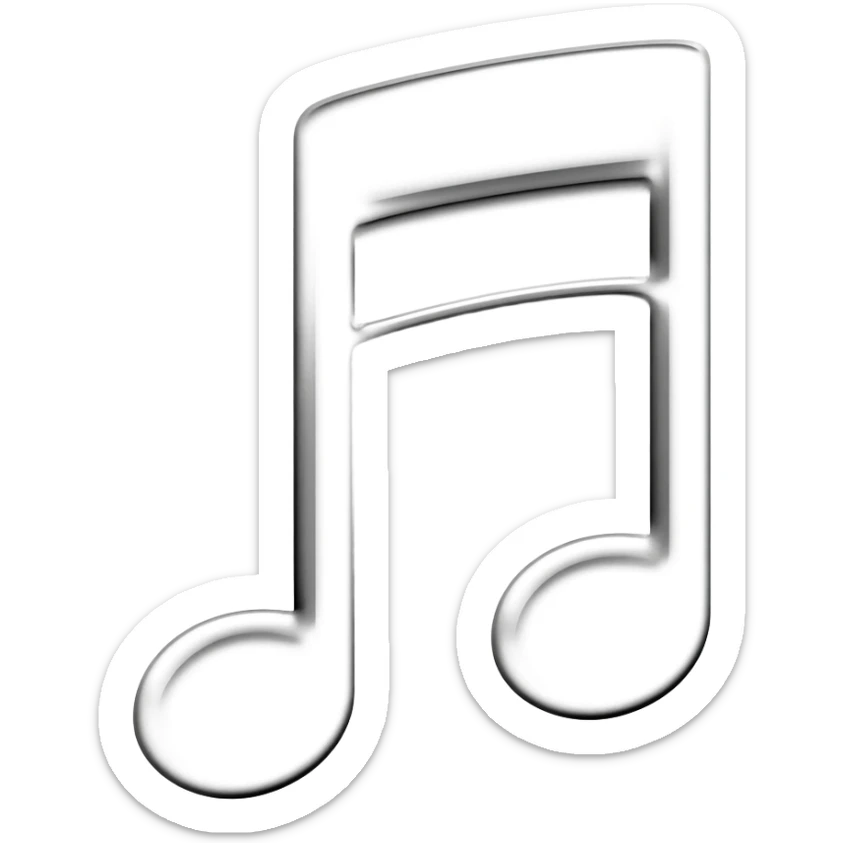 Music symbols sticker
