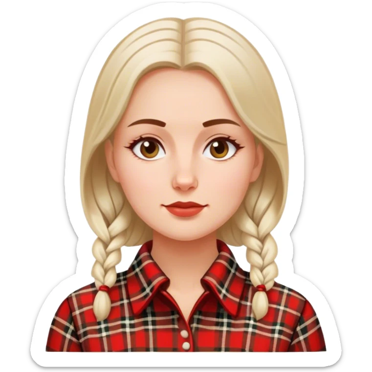 patriot polish european woman simple patriot politician modern poland traditional plaid sticker