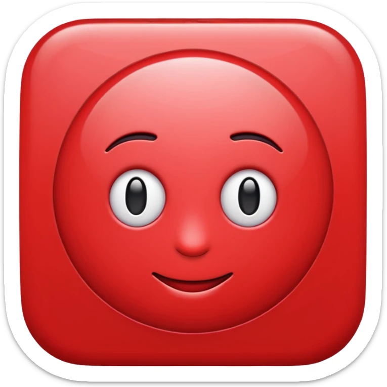 I want an emoji of the word "AI" in red writing sticker