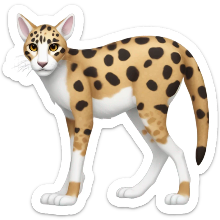 Modern Feral Rare Fantasy Vernid-Trico-species by LiLaiRa, random markings, full body sticker