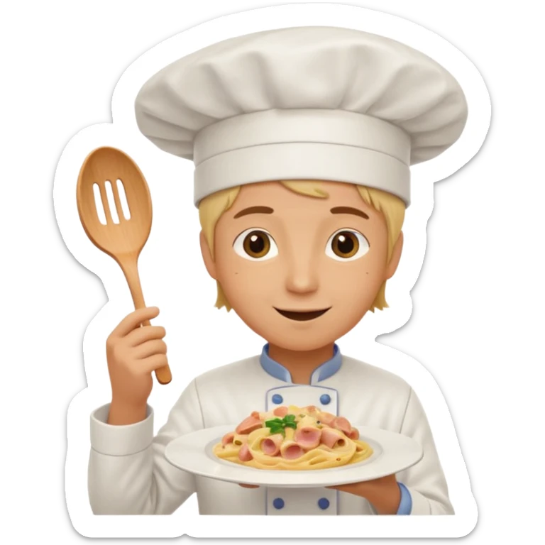 Bestie emoji were I kidnap but before that I make good carbonara in my besties kitchen sticker