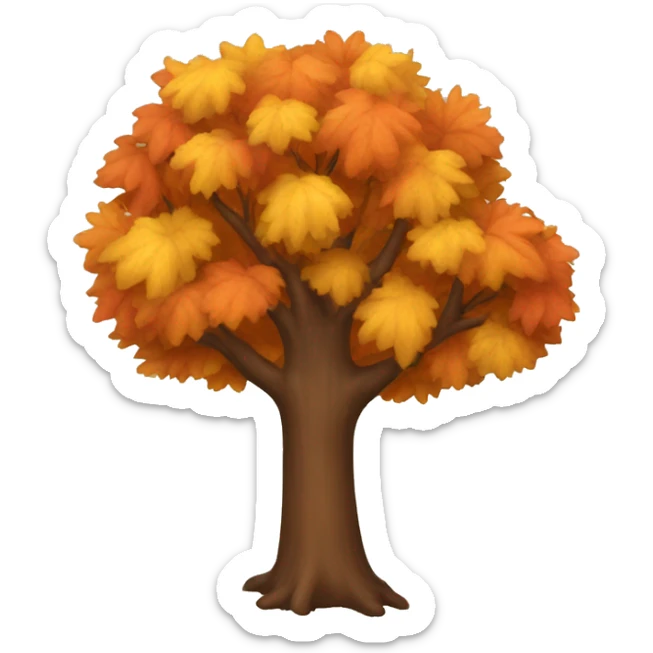 Autumn tree sticker