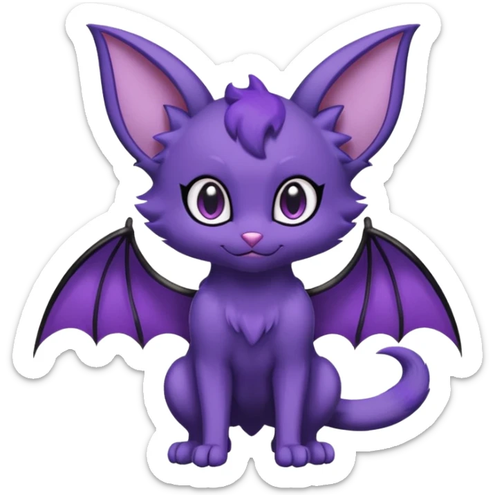 Shiny Purrloin-Noibat-Hybrid (Full body) sticker