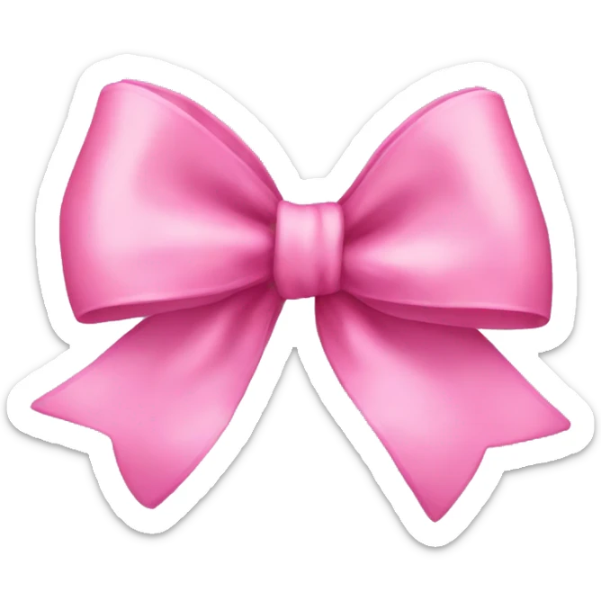 Pink bow  sticker