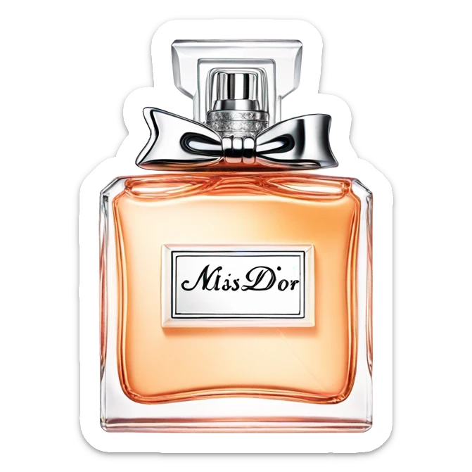 Miss dior perfume sticker
