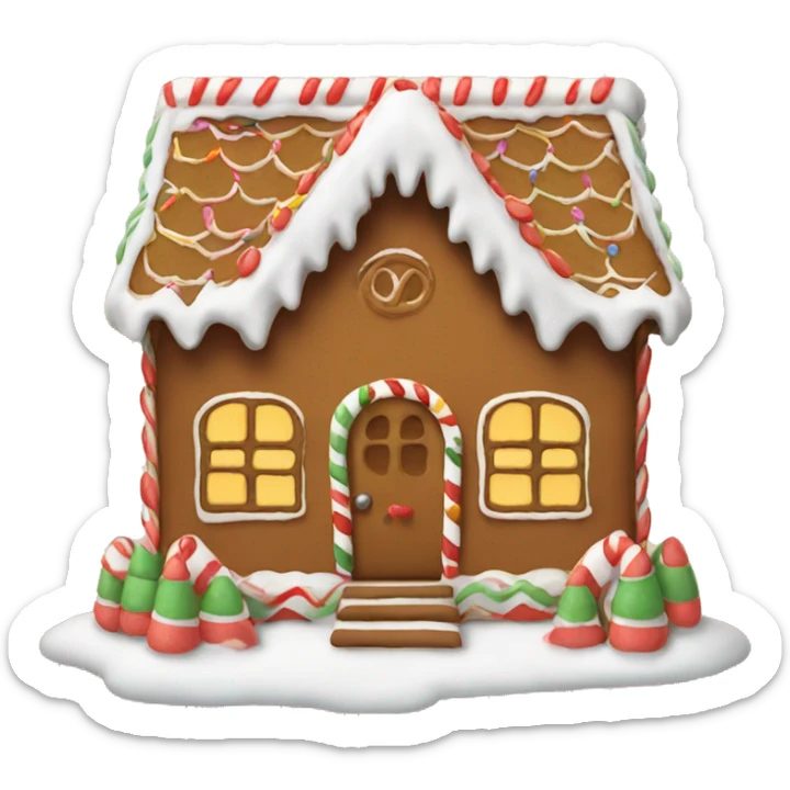 Gingerbread house sticker