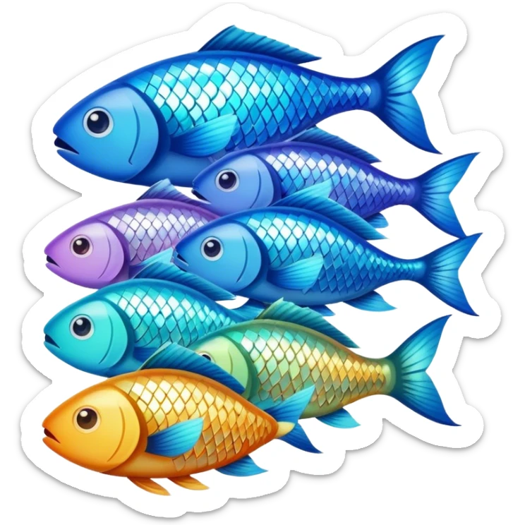 fish look right sticker