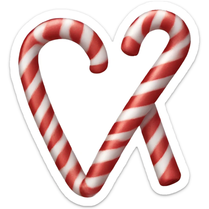 Candy cane sticker