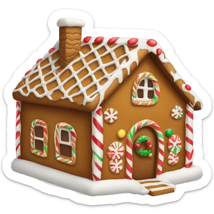 gingerbread house sticker