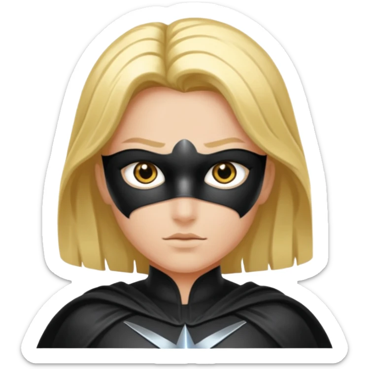 Un super héros qui portait une combinaison noir et argenté avec des symboles du temps dessus. Il a les yeux qui brillent en doré  sticker